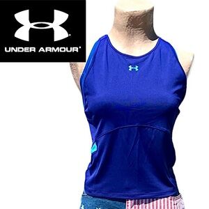 - Under Armour L Bright Blue Mesh Tank Top! NEW!